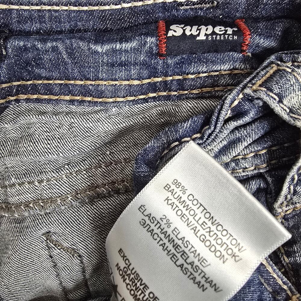 Silver Jeans Suki Mid Baby Boot Jeans Womens 31x33 Blue Stretch Western Y2K - Picture 7 of 9